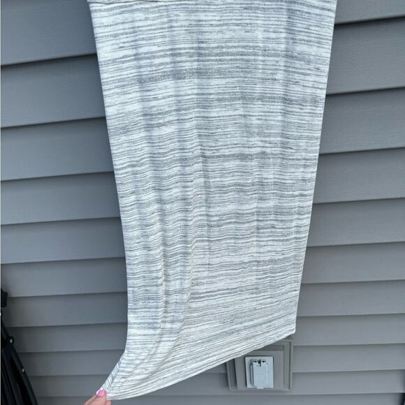 💚SALE: NWT Anthropologie AMADI size L light gray knit loop twist front sun dress - Picture 10 of 11